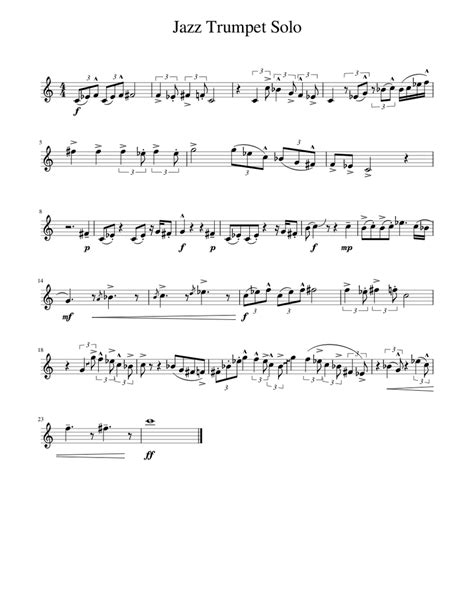 Improvise using the Minor Pentatonic scale. . Beginner jazz soloing for trumpet pdf